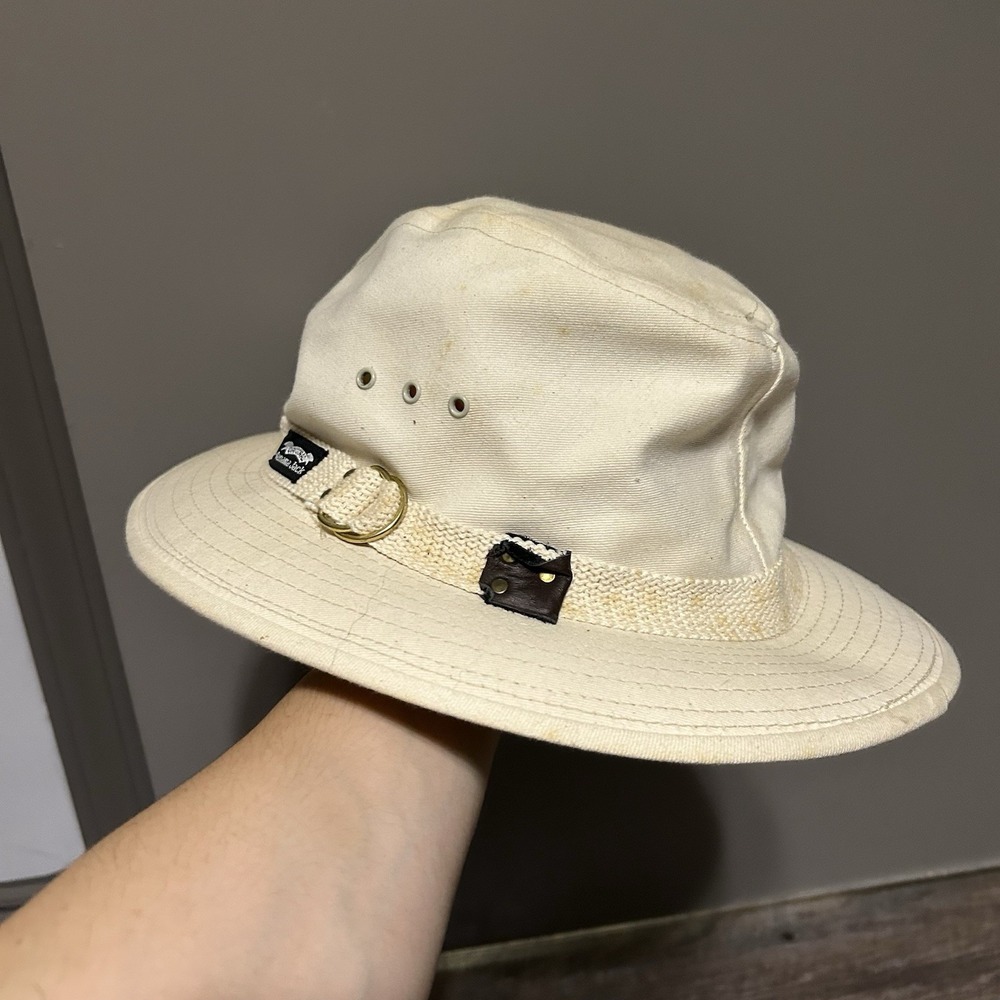 Original Panama Jack Canvas Safari Sun Hat Size X-Large Made in USA